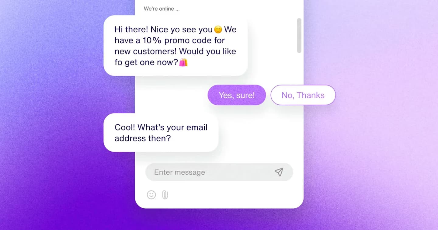 AI chatbot interface showcase